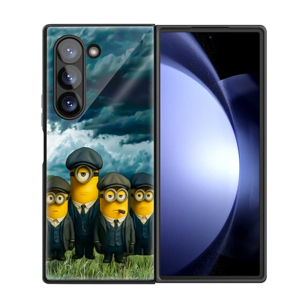Minions Dark Squad Samsung Z Fold Glass Case