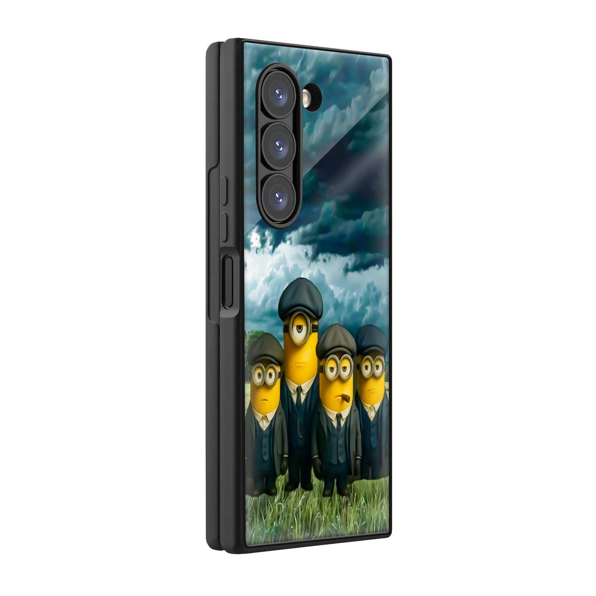 Minions Dark Squad Samsung Z Fold Glass Case