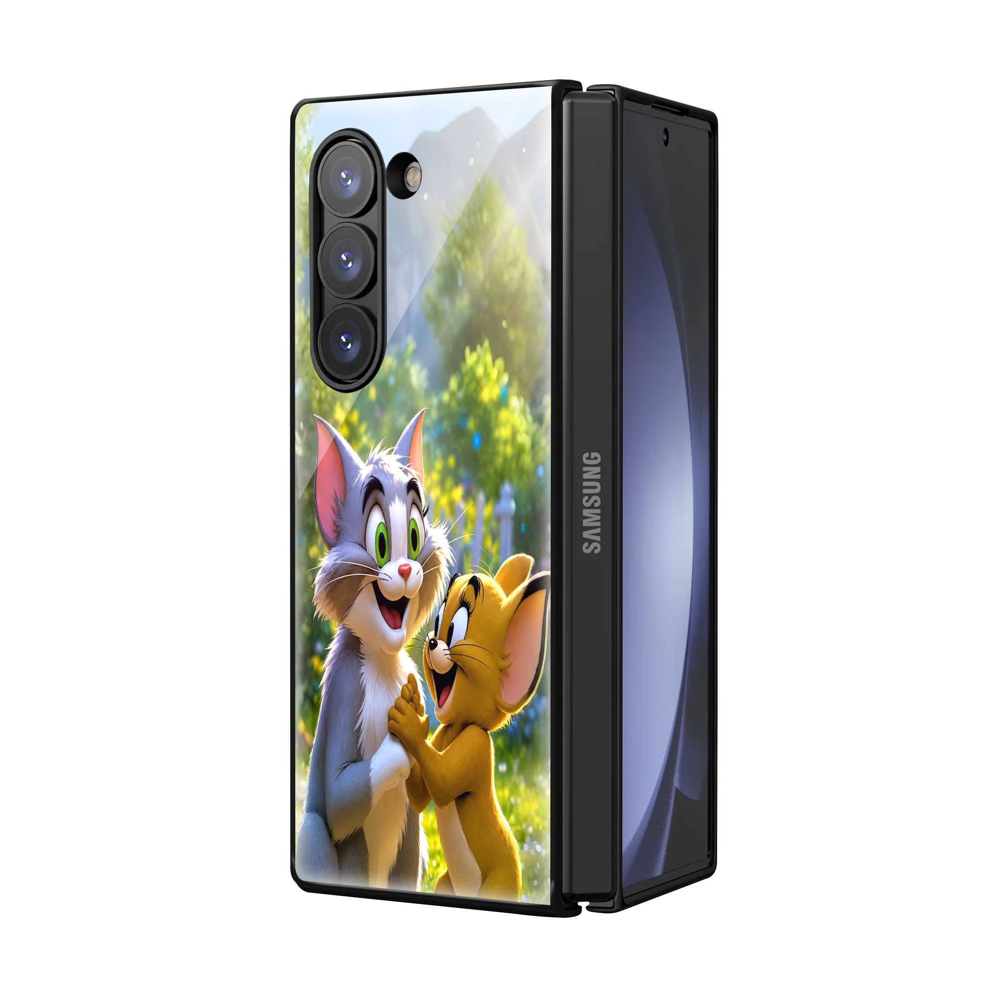 Mischief & Friendship Samsung Z Fold Glass Case