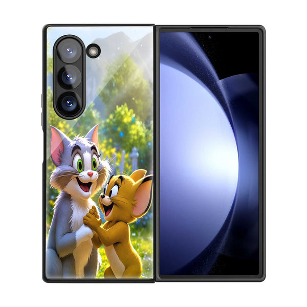 Mischief & Friendship Samsung Z Fold Glass Case