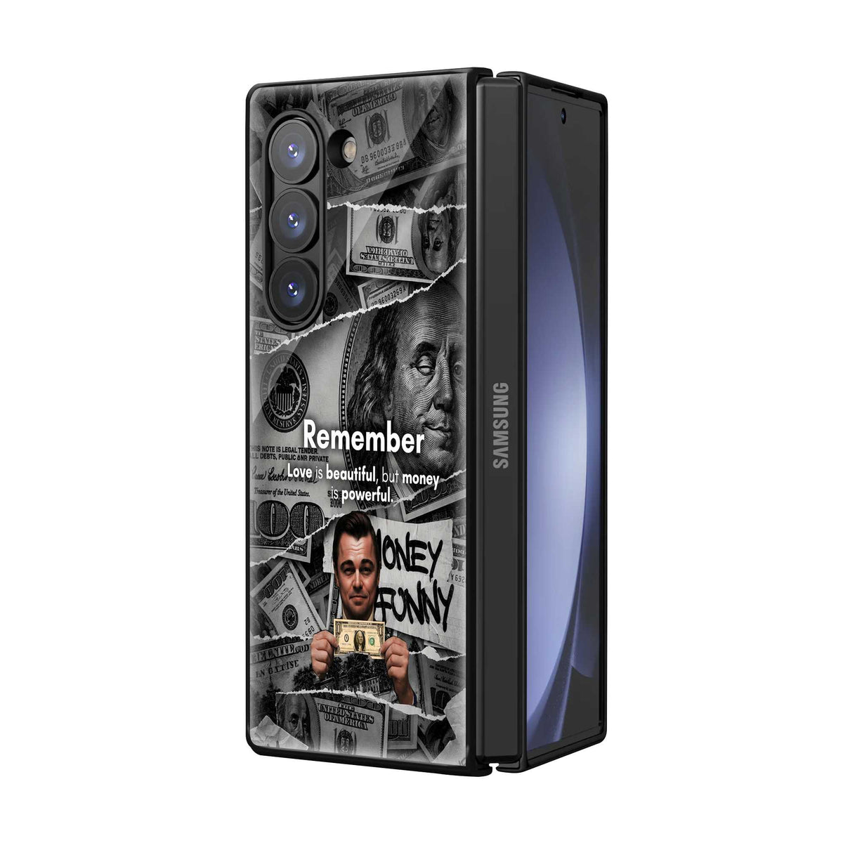 Money Samsung Z Fold Glass Case