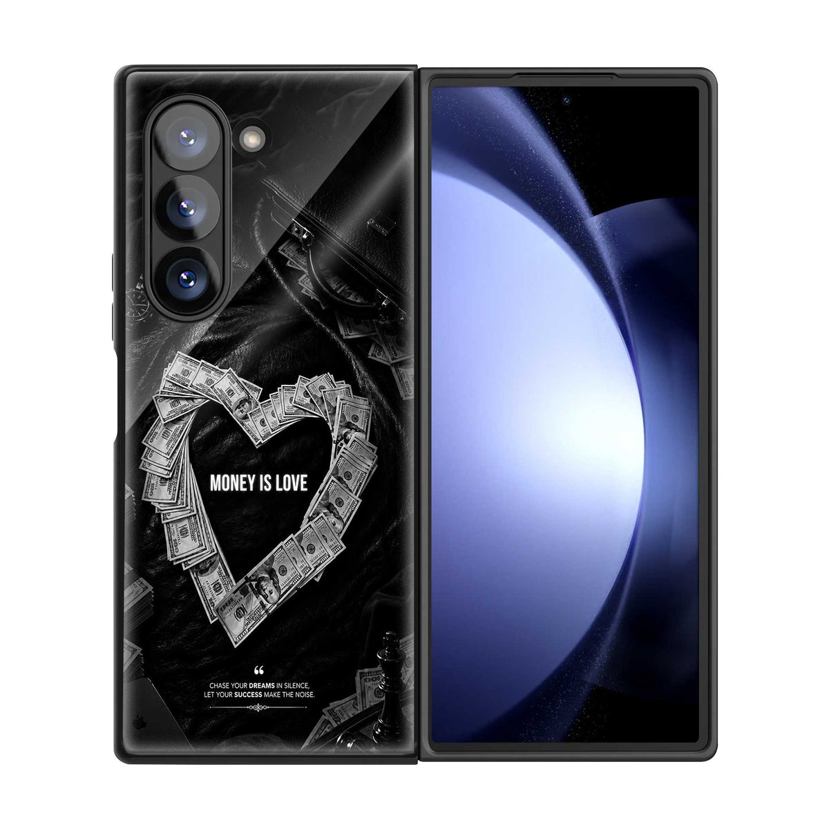 Money Is Love Samsung Z Fold Glass Case