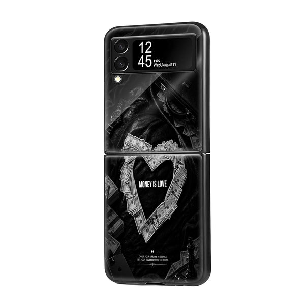 Money Is Love Samsung Z Flip Glass Case