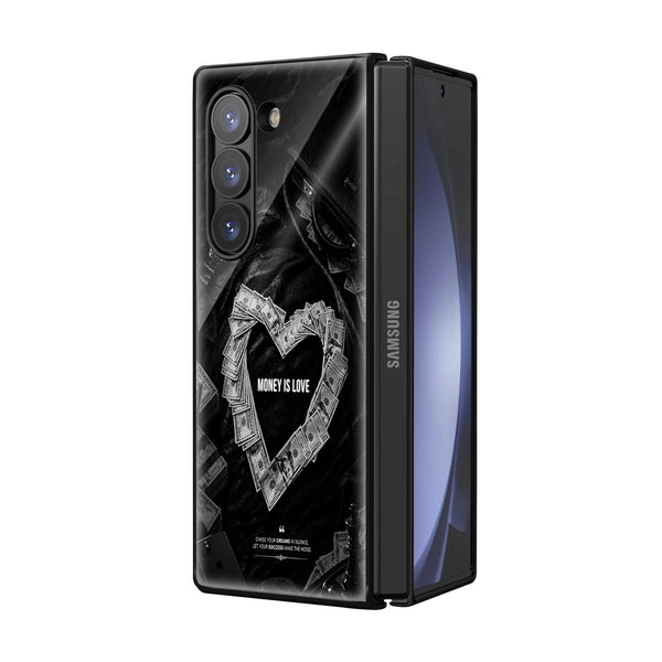 Money Is Love Samsung Z Fold Glass Case