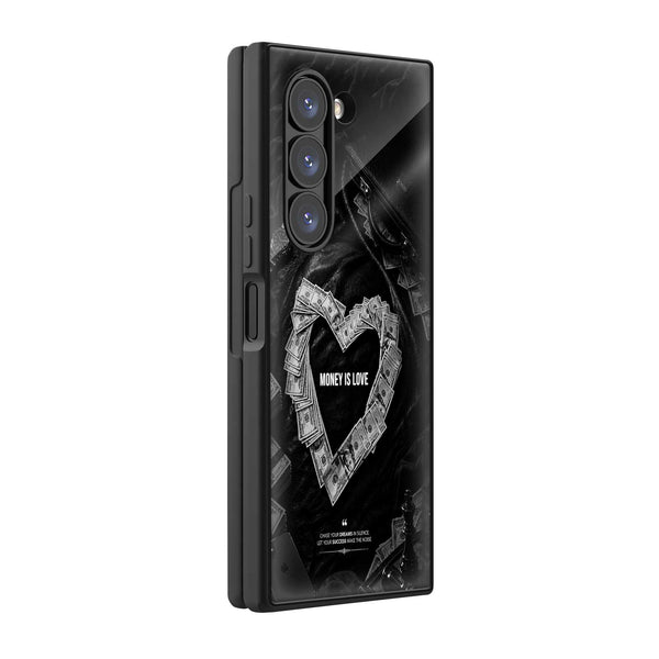 Money Is Love Samsung Z Fold Glass Case