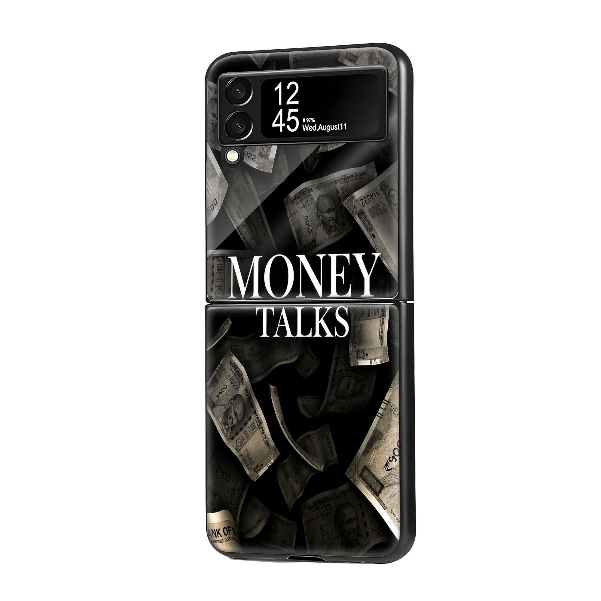Money Talks Samsung Z Flip Glass Case