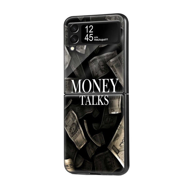 Money Talks Samsung Z Flip Glass Case