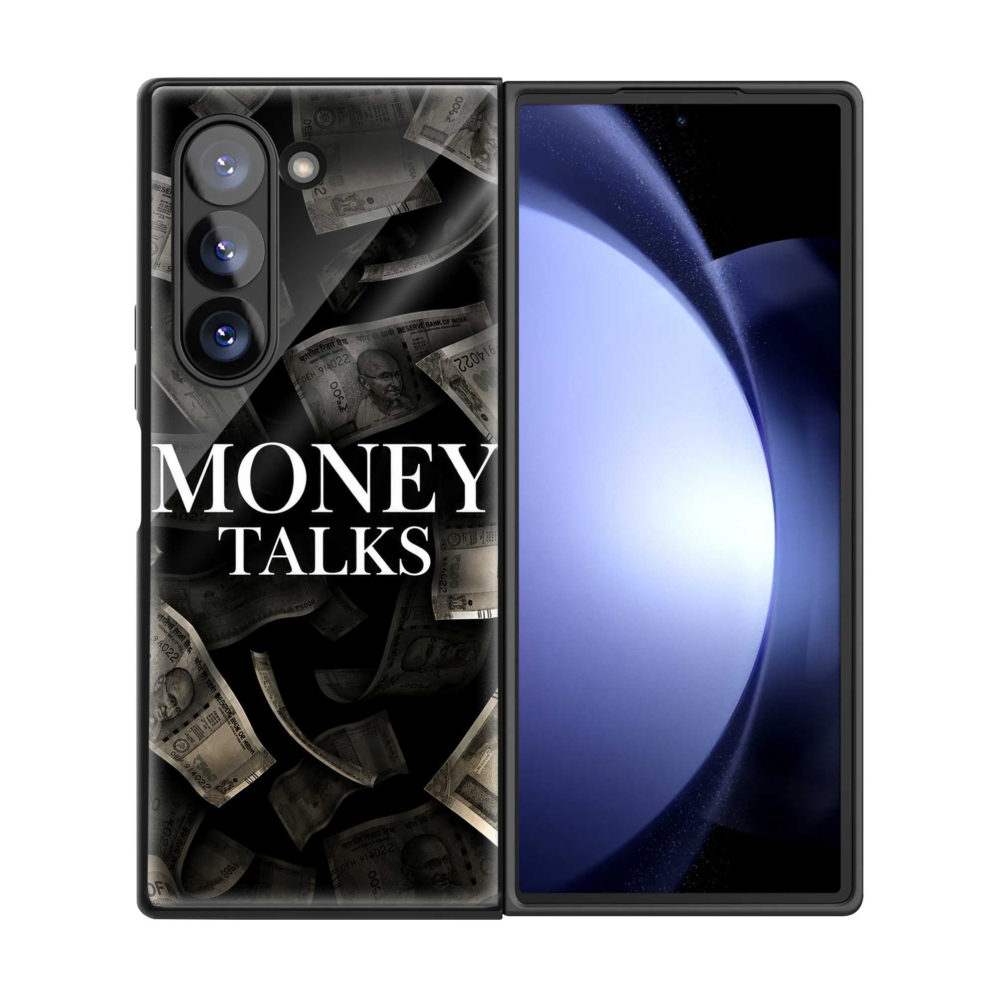 Money Talks Samsung Z Fold Glass Case
