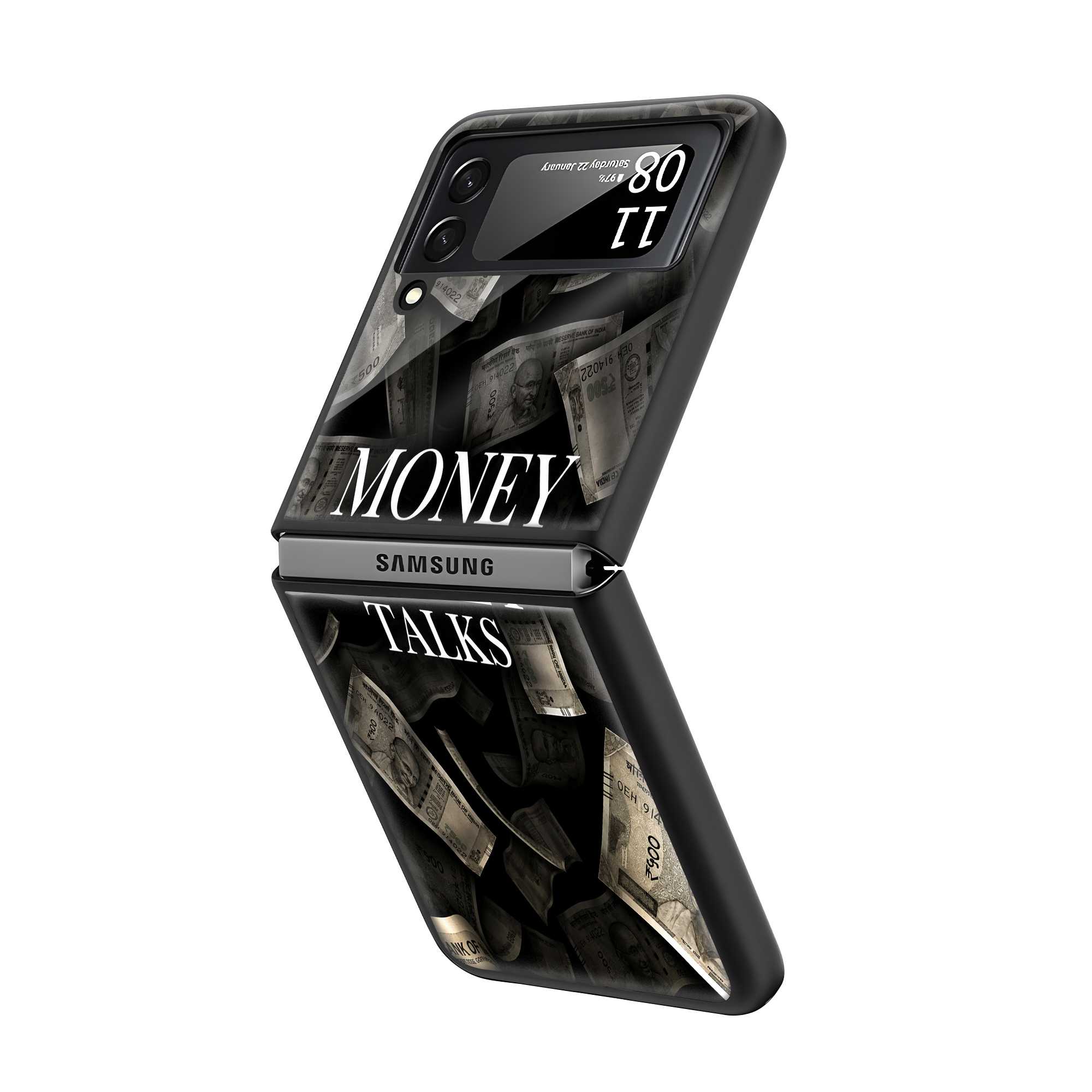 Money Talks Samsung Z Flip Glass Case