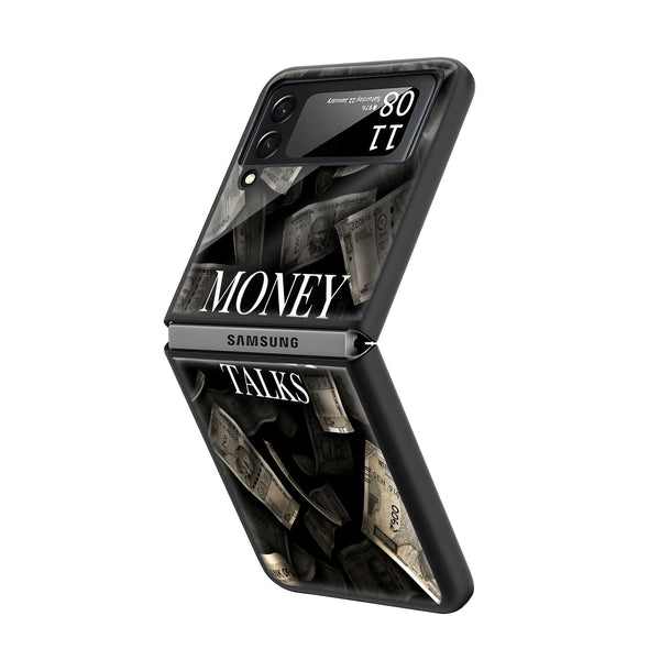 Money Talks Samsung Z Flip Glass Case