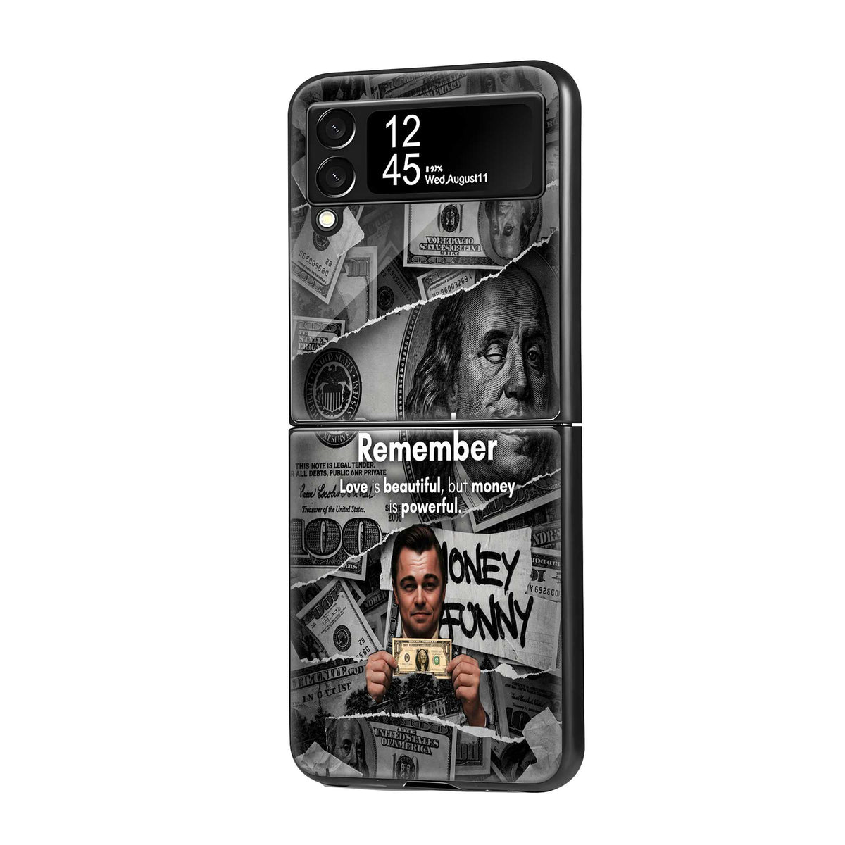 Money Samsung Z Flip Glass Case