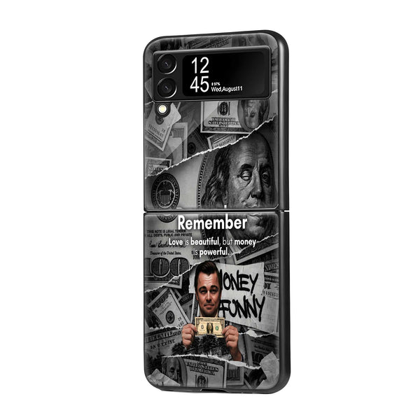 Money Samsung Z Flip Glass Case