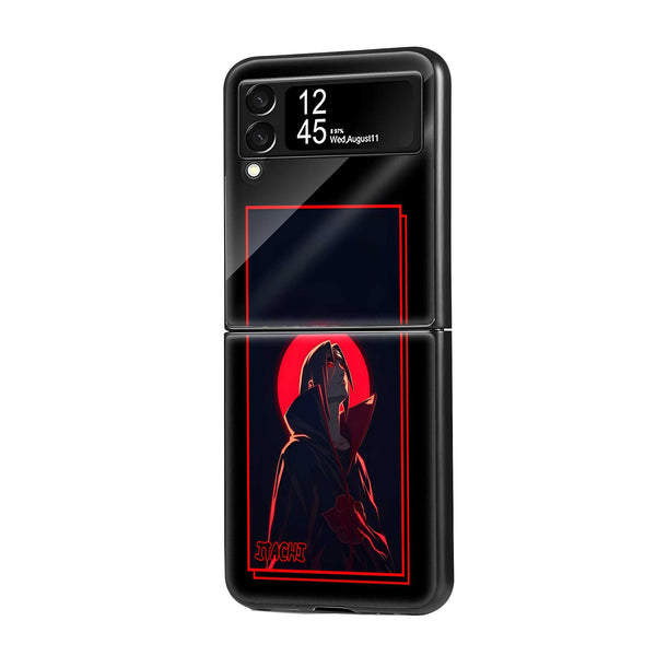 Moonlit Itachi Samsung Z Flip Glass Case