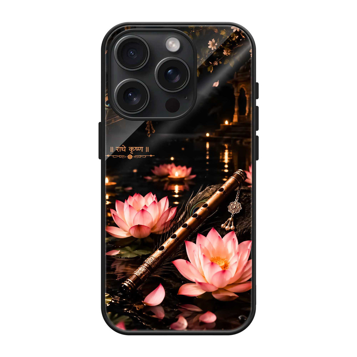 Moonlit Lotus Melody Glass Case