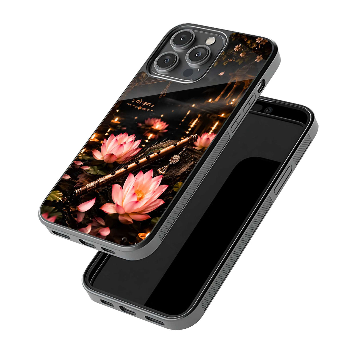 Moonlit Lotus Melody Glass Case