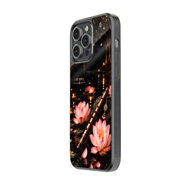 Moonlit Lotus Melody Glass Case