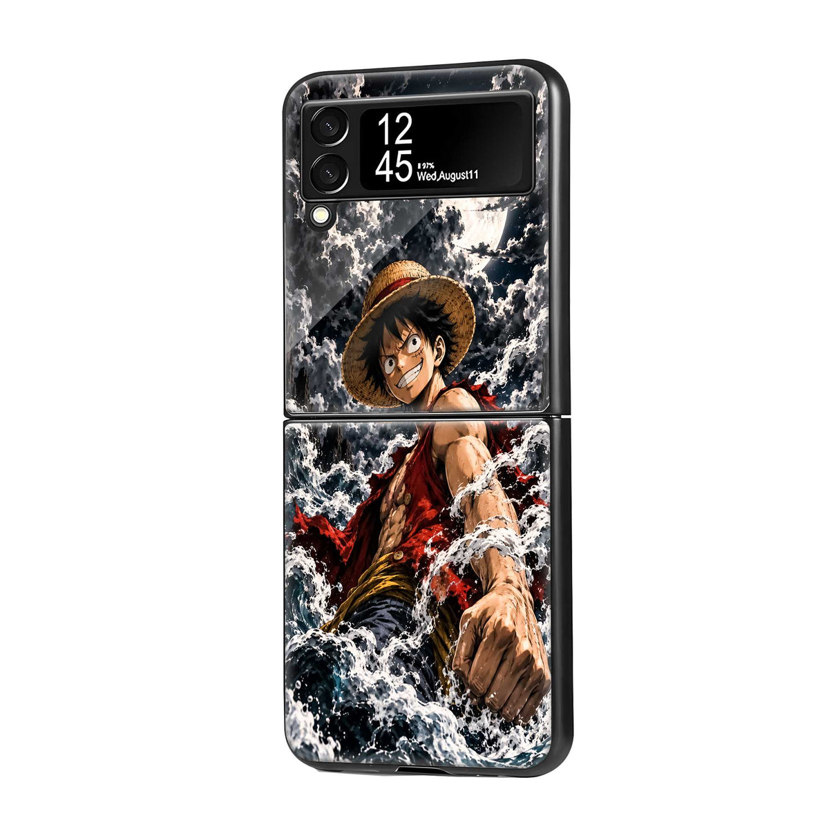 Moonlit Luffy Samsung Z Flip Glass Case