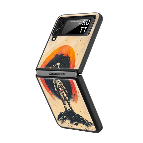 Moonwalker Samsung Z Flip Glass Case