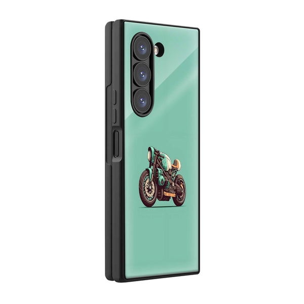 Moto Ride Samsung Z Fold Glass Case