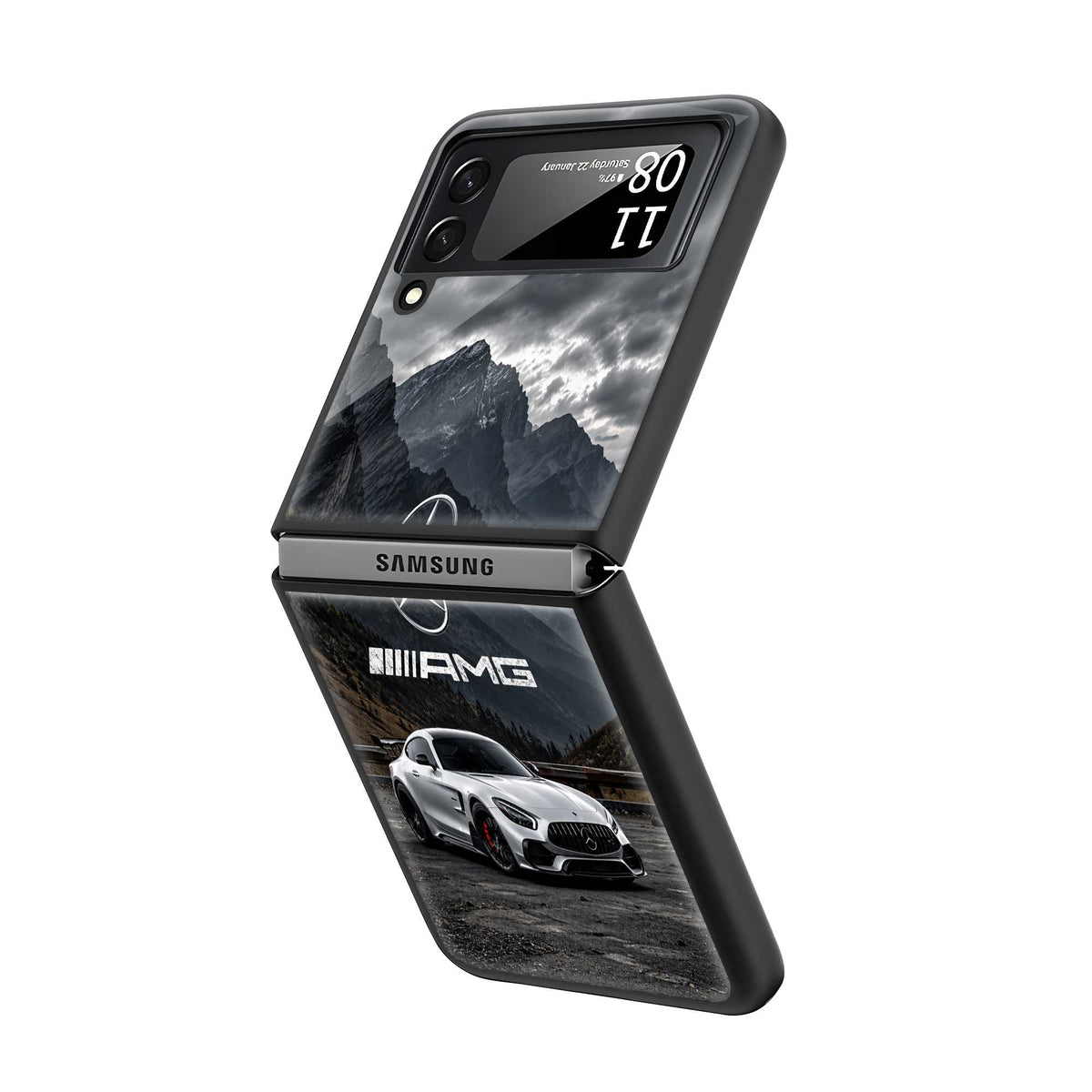 Mountain AMG Samsung Z Flip Glass Case