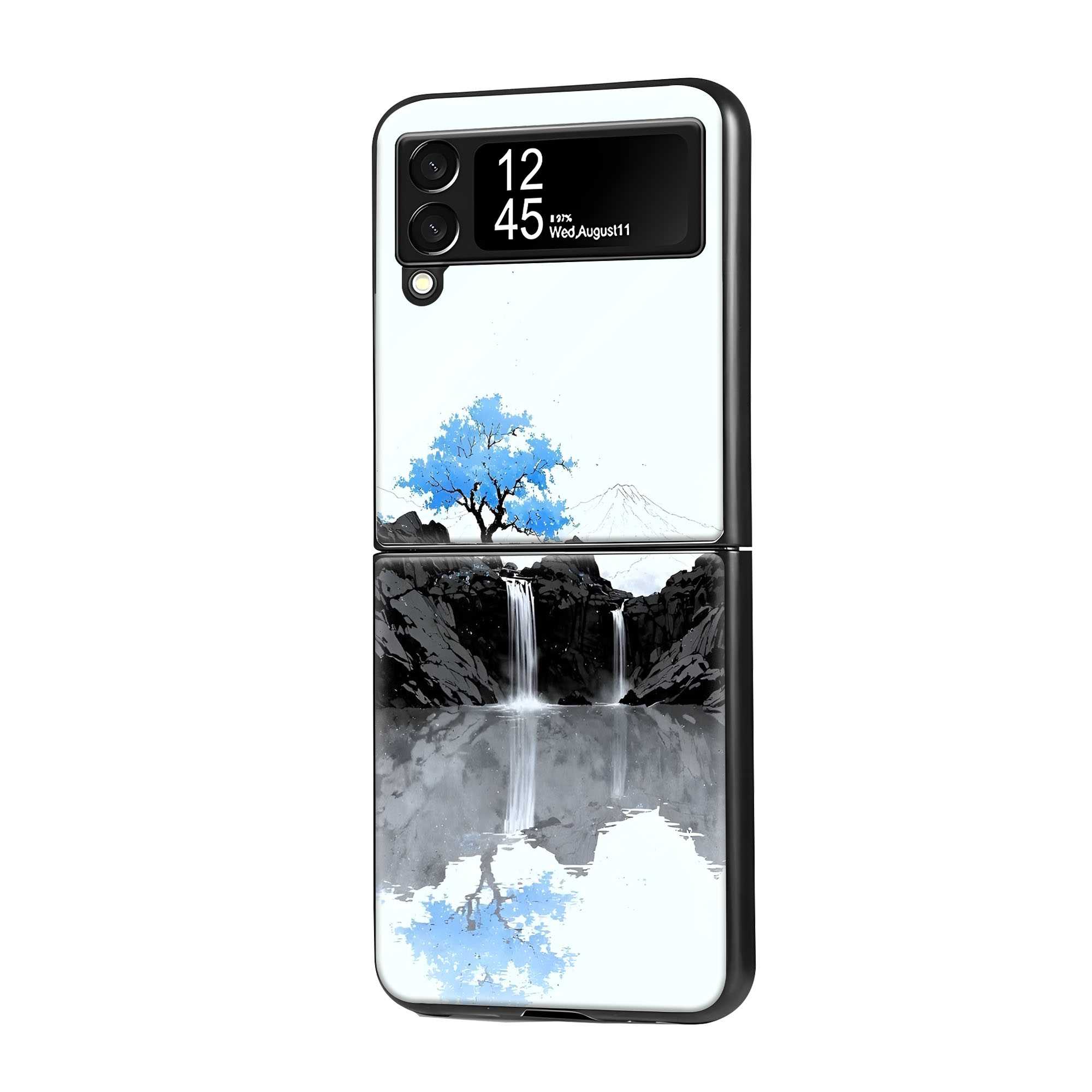 Mountain Calm Samsung Z Flip Glass Case
