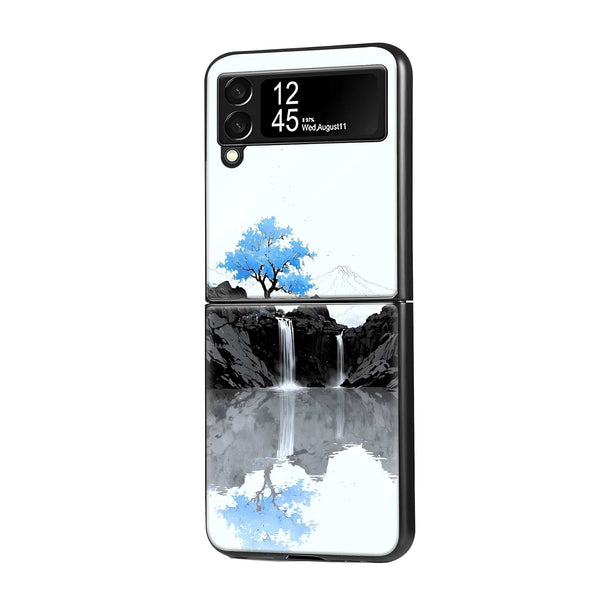 Mountain Calm Samsung Z Flip Glass Case