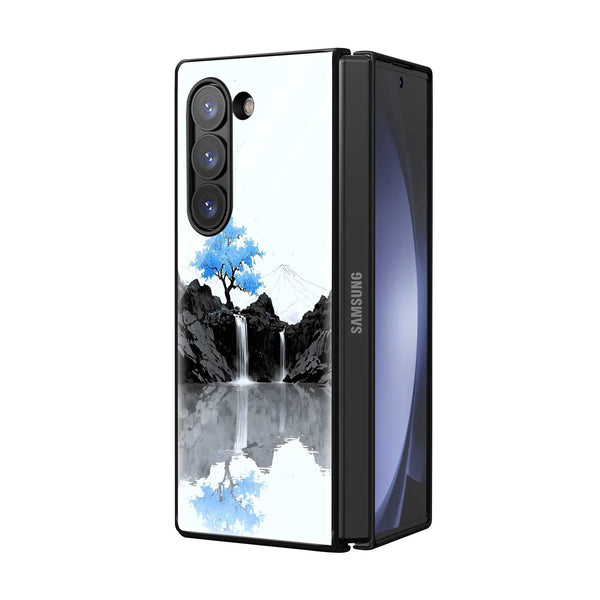 Mountain Calm Samsung Z Fold Glass Case