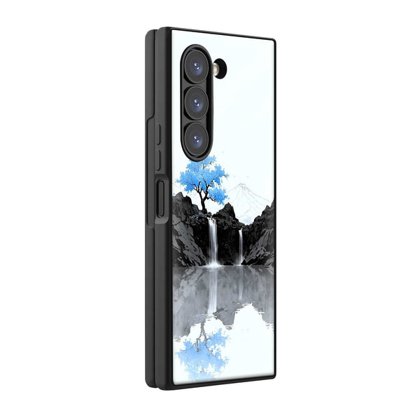 Mountain Calm Samsung Z Fold Glass Case
