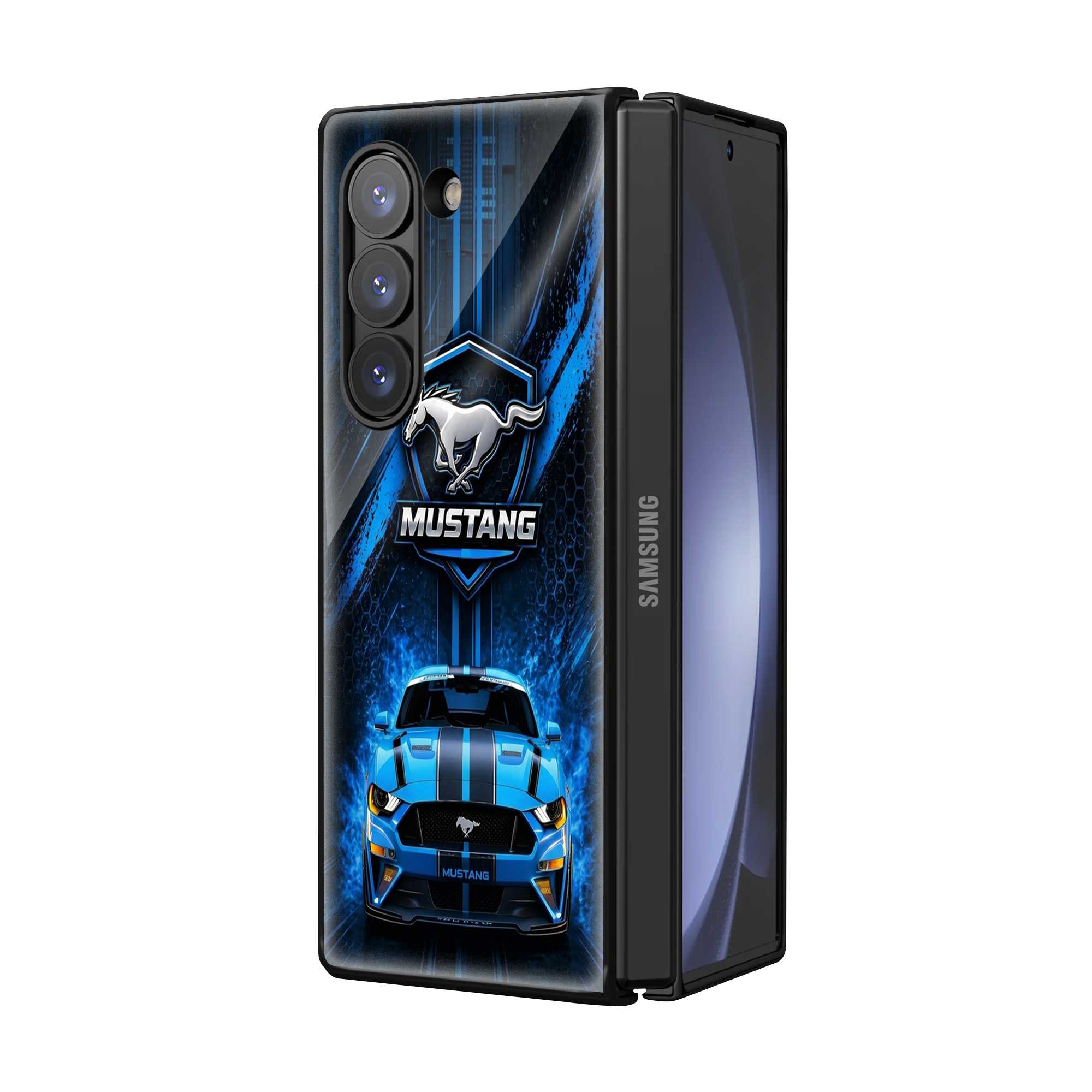 Mustang Rage Samsung Z Fold Glass Case
