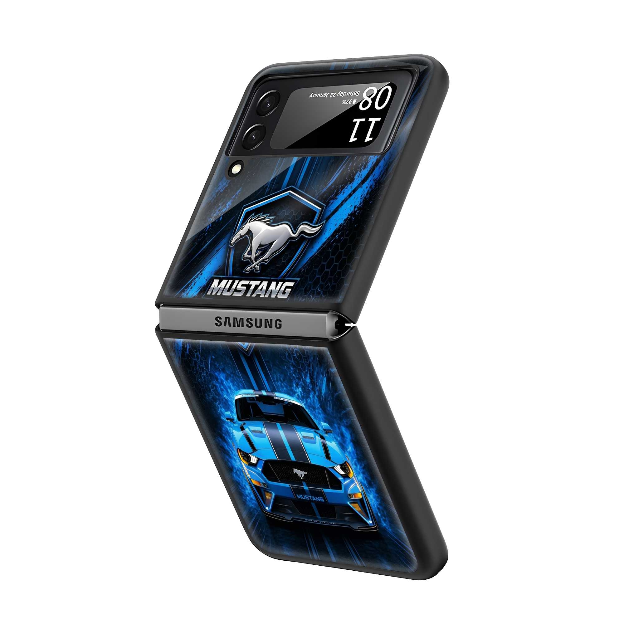 Mustang Rage Samsung Z Flip Glass Case