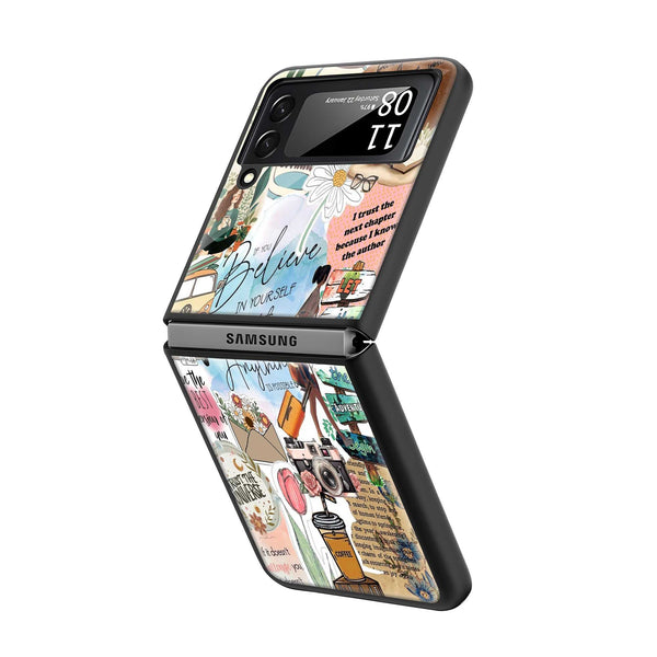 My Vision Board Samsung Z Flip Glass Case