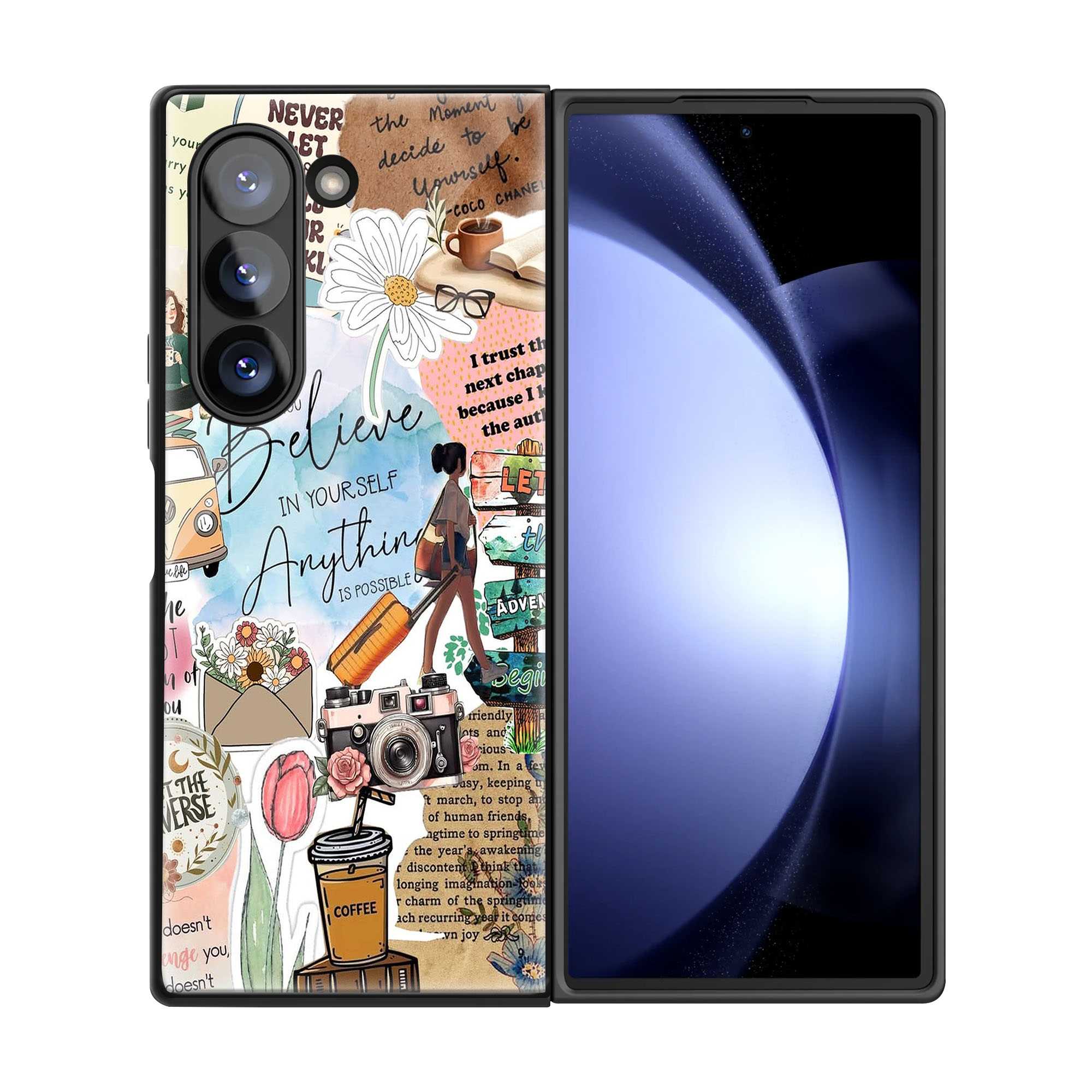 My Vision Board Samsung Z Fold Glass Case