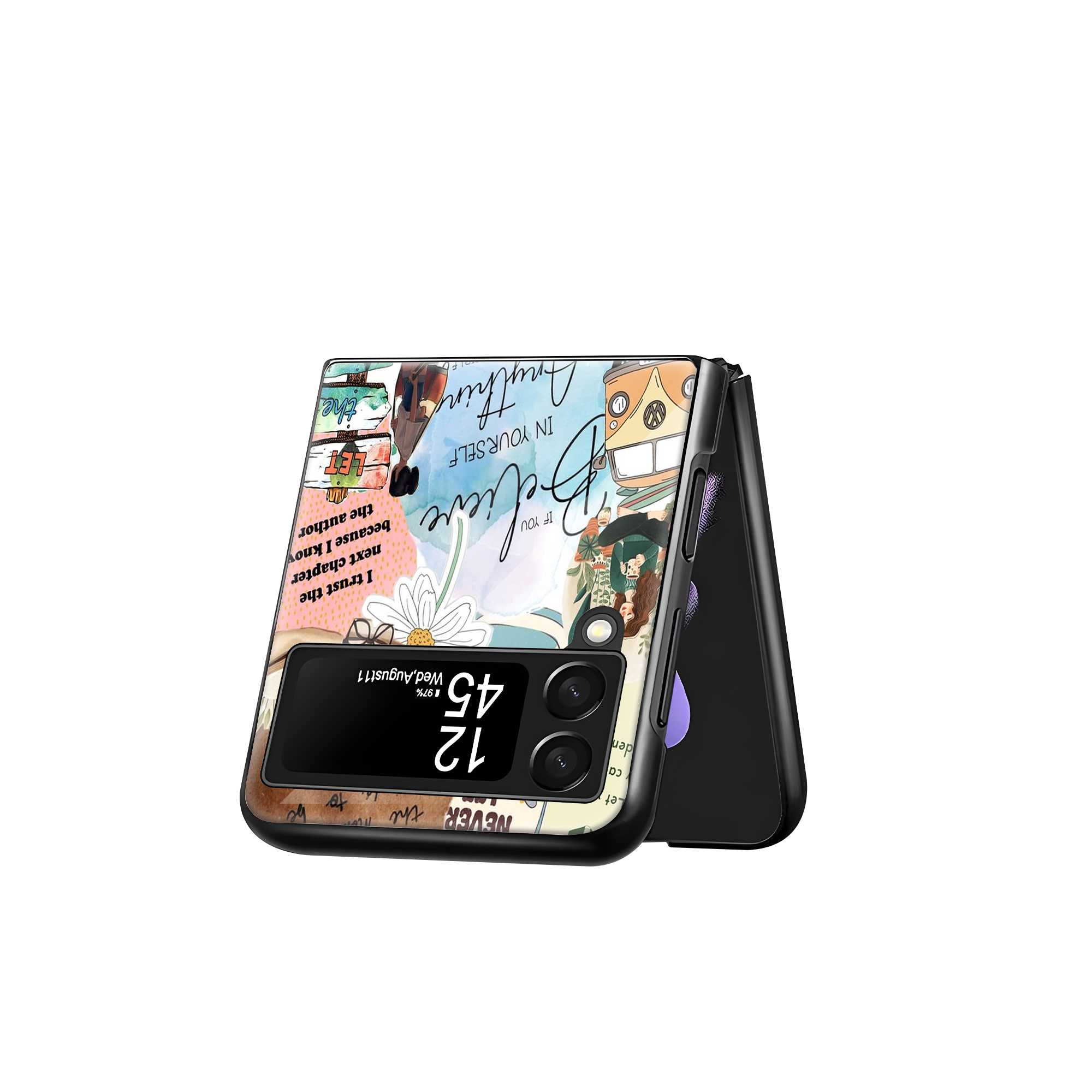My Vision Board Samsung Z Flip Glass Case