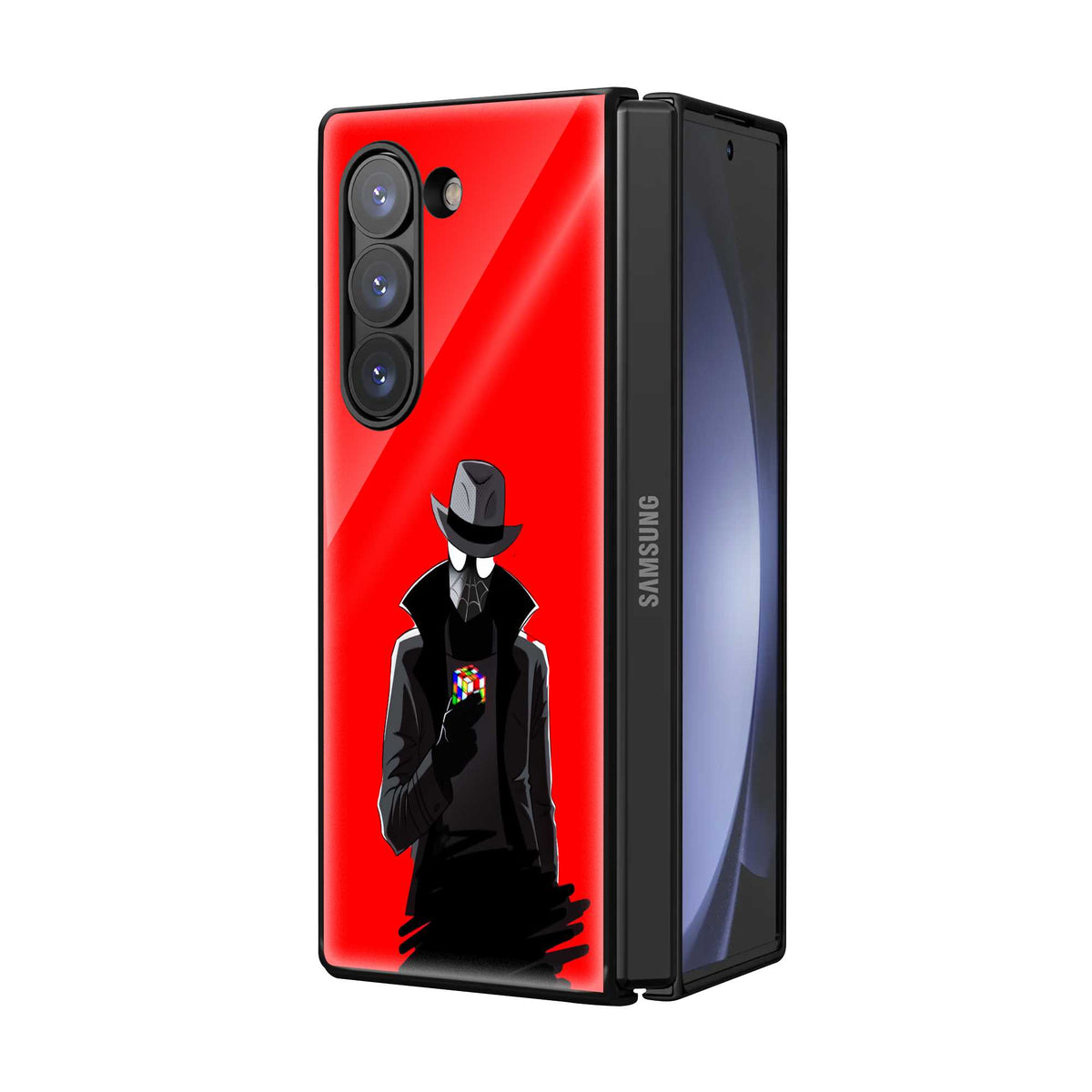 Mystery Web Samsung Z Fold Glass Case
