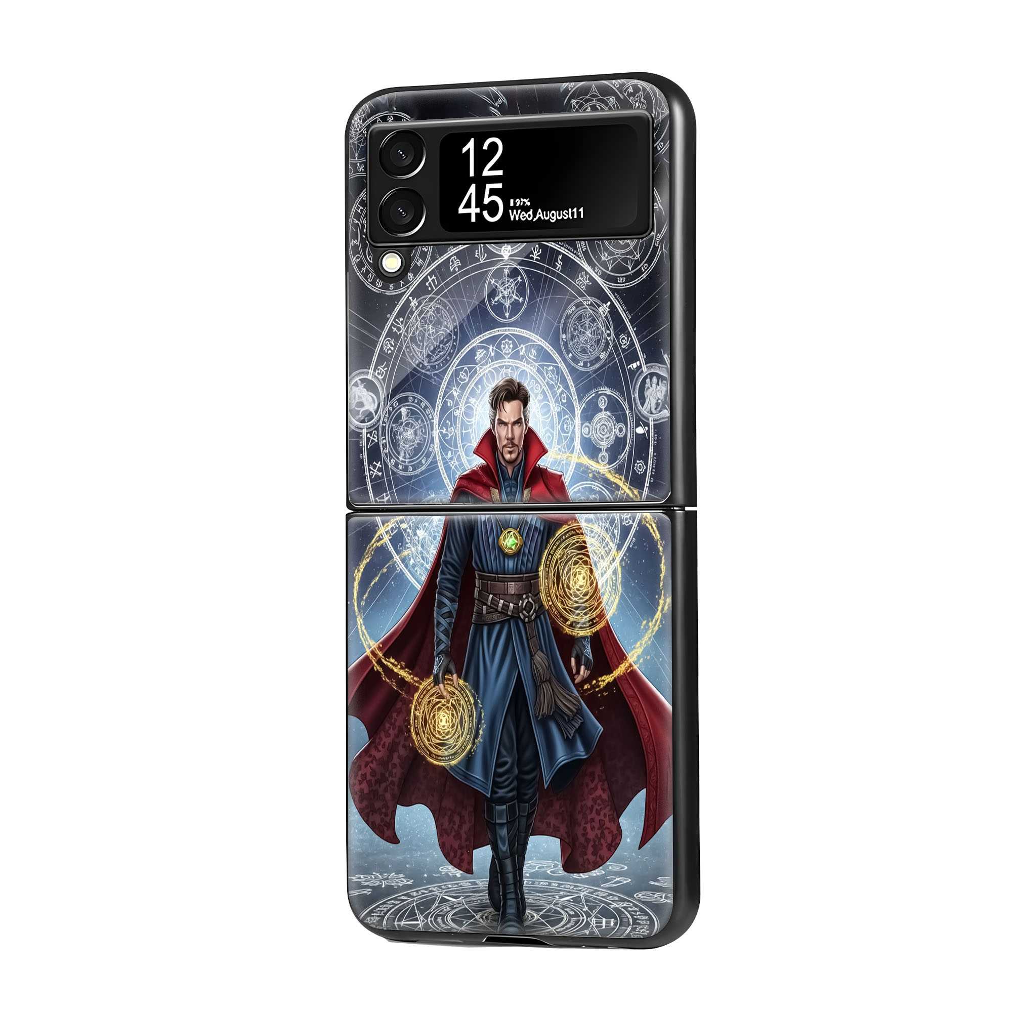 Mystic Strange Samsung Z Flip Glass Case