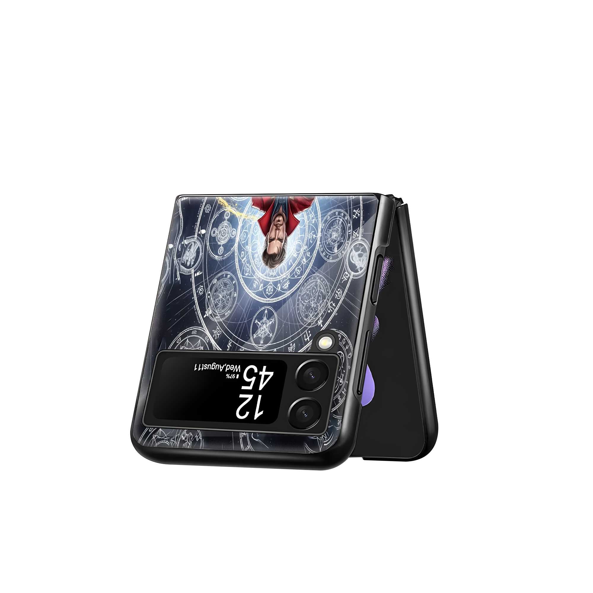 Mystic Strange Samsung Z Flip Glass Case