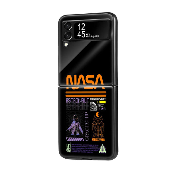 NASA Drift Samsung Z Flip Glass Case