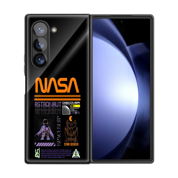 NASA Drift Samsung Z Fold Glass Case