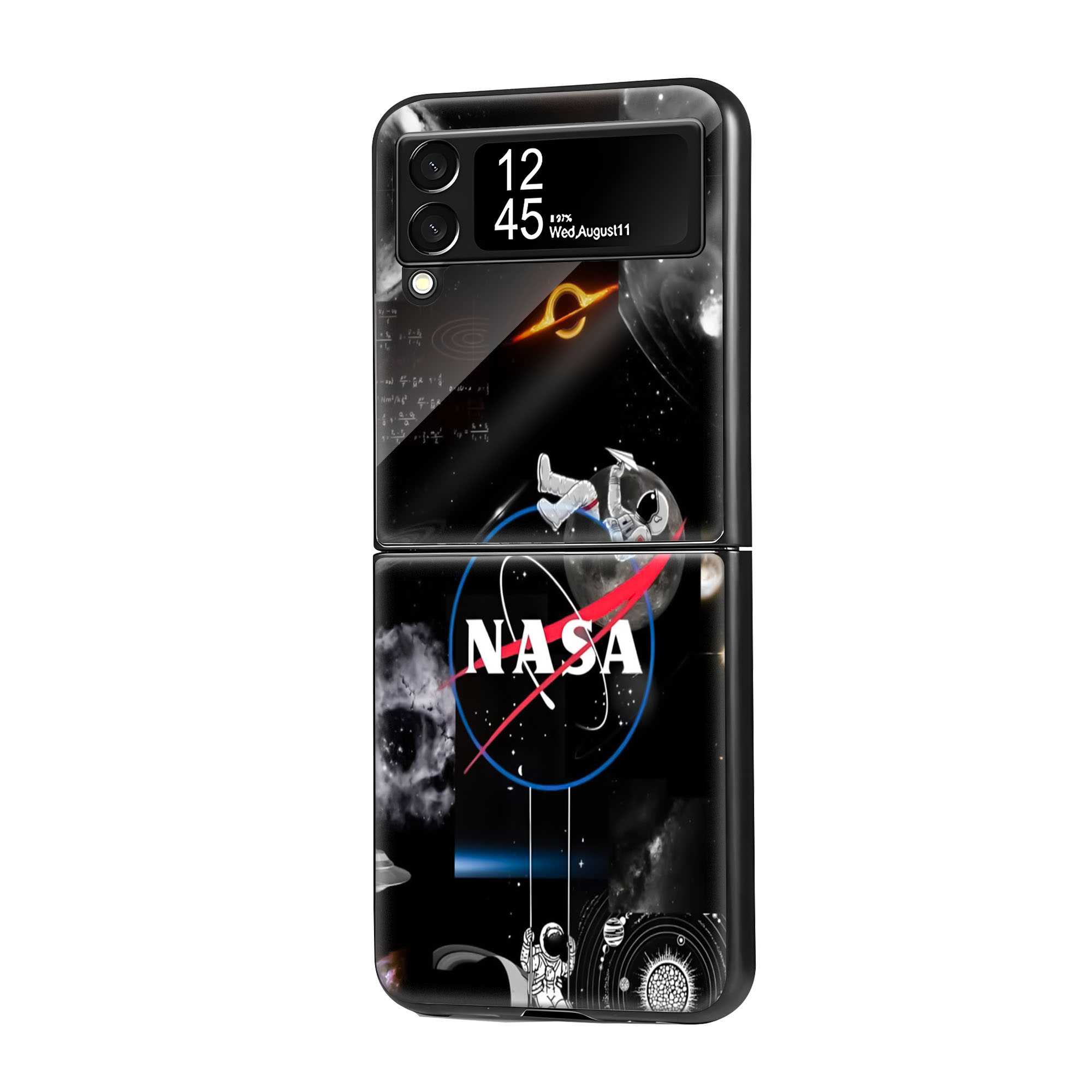 NASA Universe Samsung Z Flip Glass Case