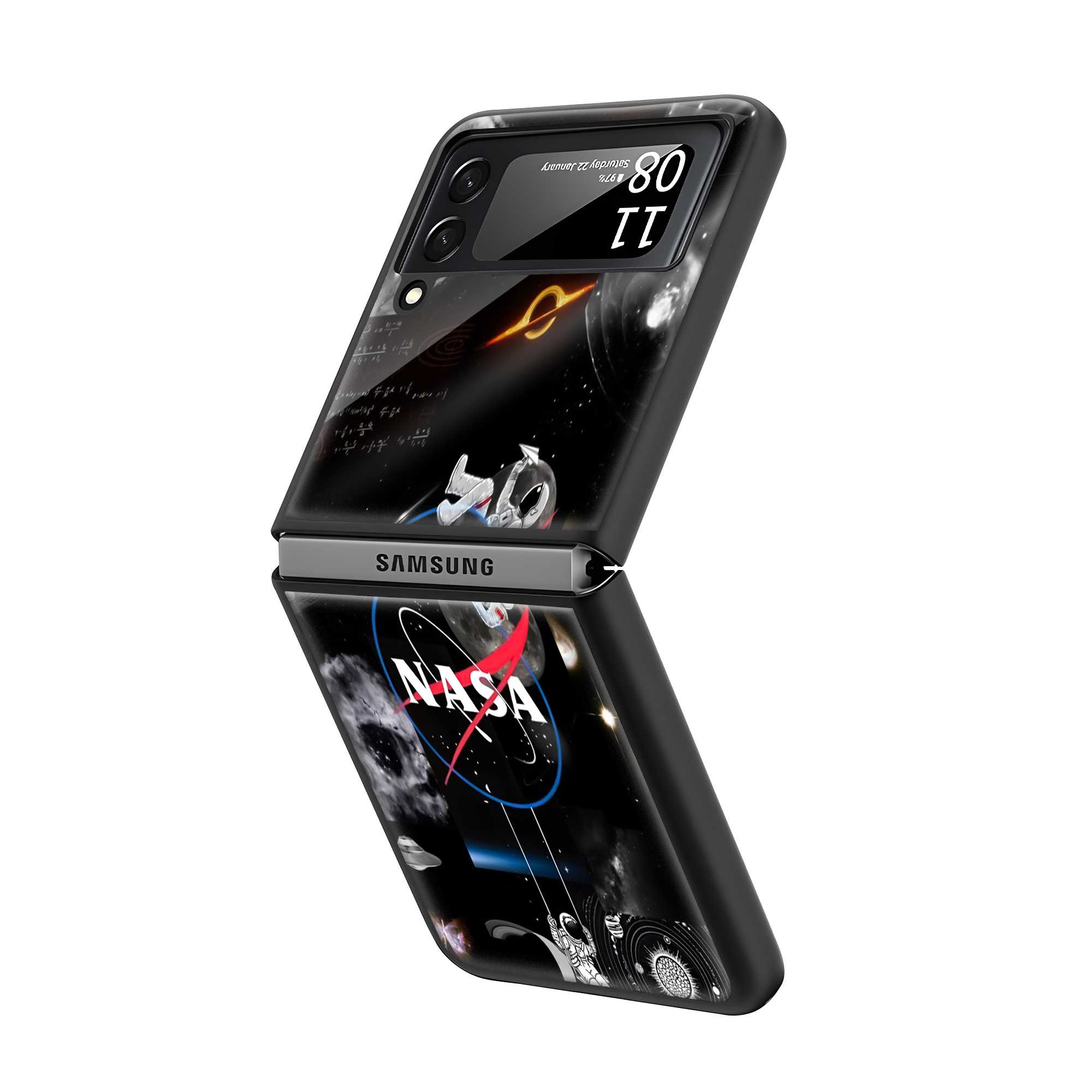 NASA Universe Samsung Z Flip Glass Case