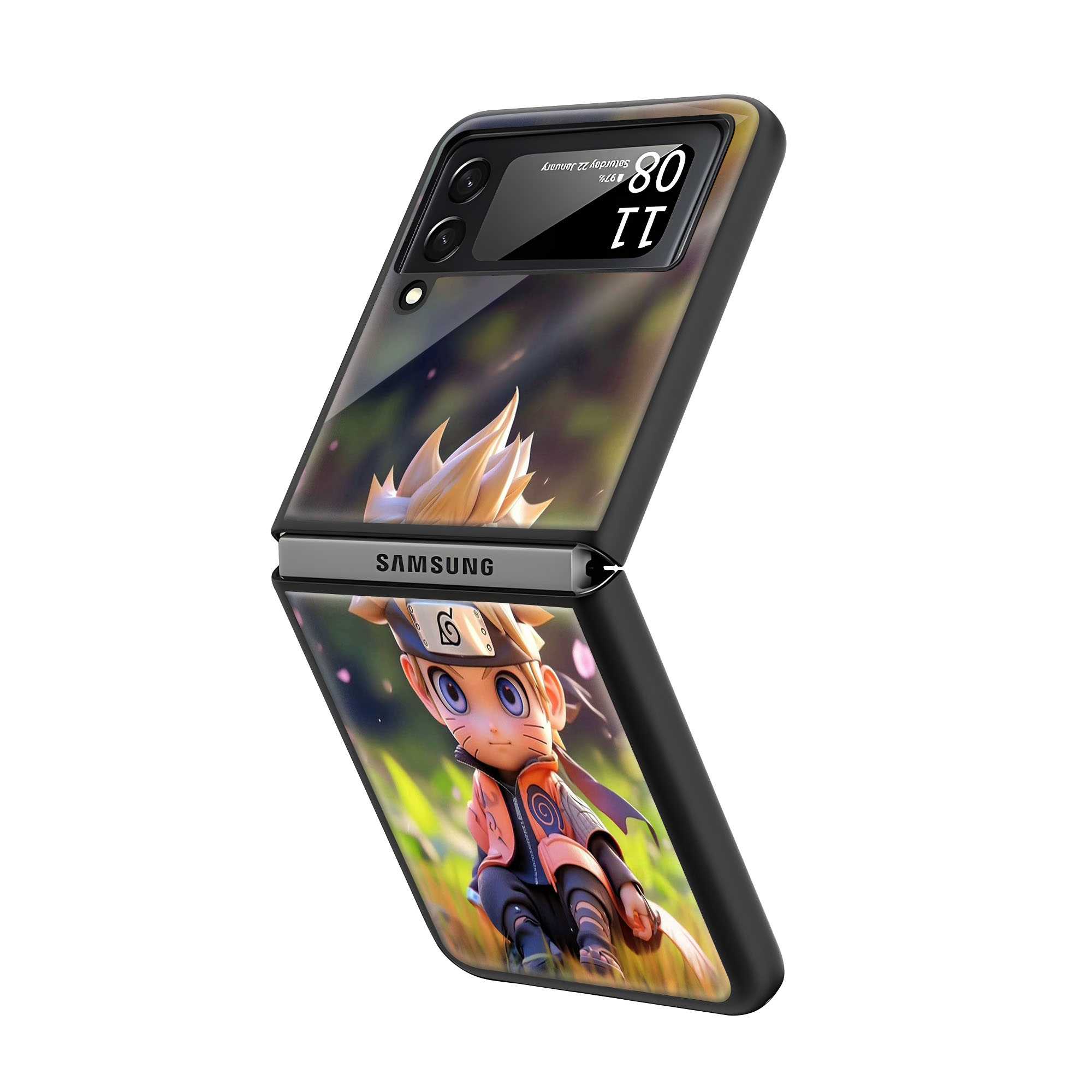 Naruto Dreams Samsung Z Flip Glass Case