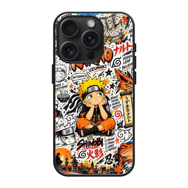 Naruto Manga Vibes Glass Case