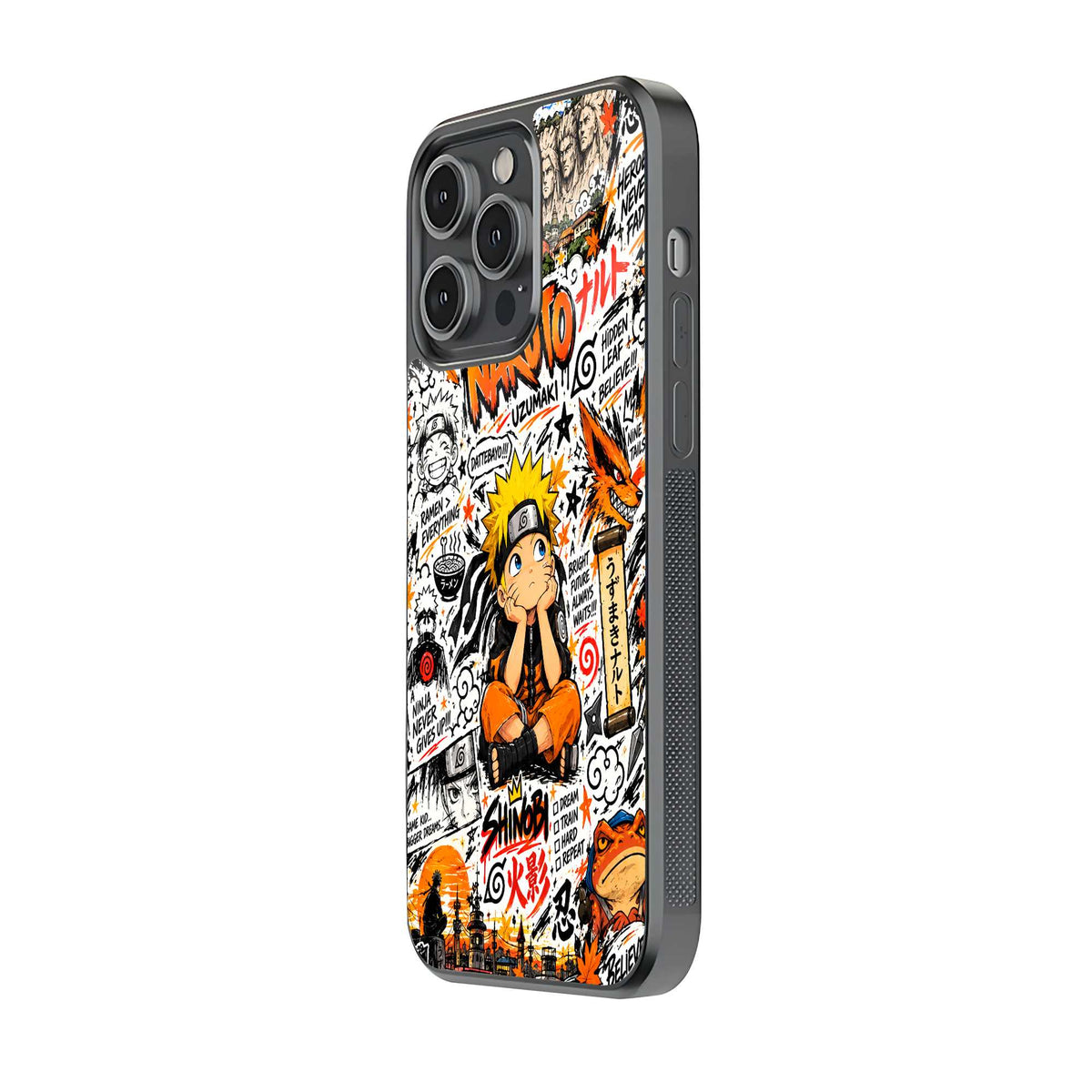 Naruto Manga Vibes Glass Case