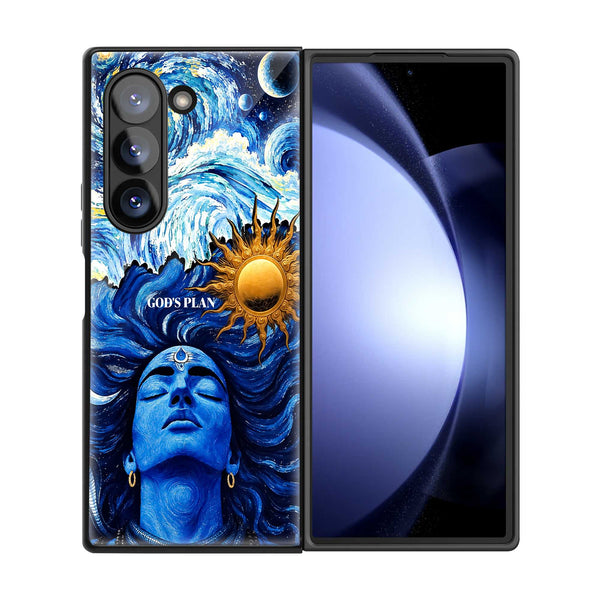 Neelkanth Shiva Samsung Z Fold Glass Case