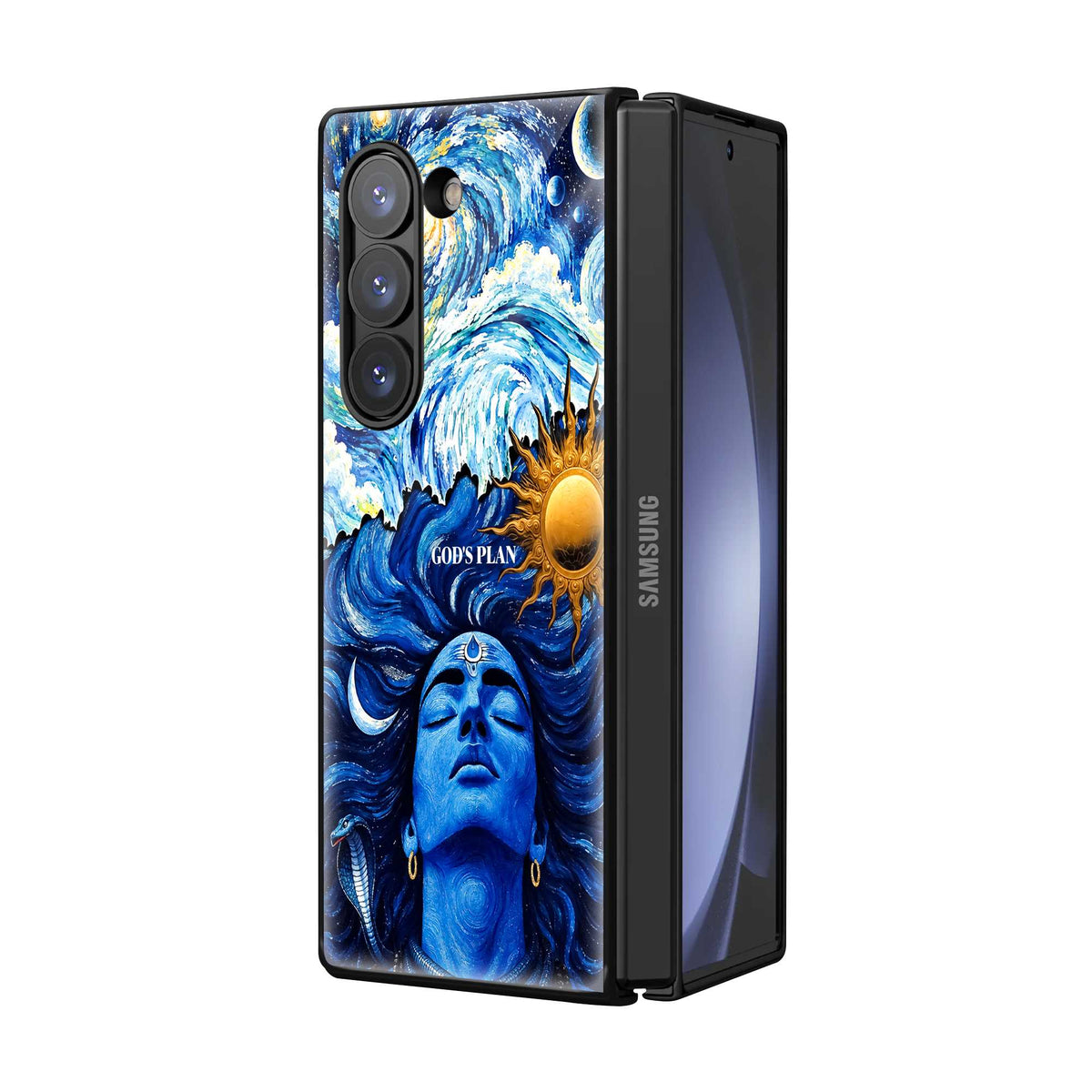 Neelkanth Shiva Samsung Z Fold Glass Case
