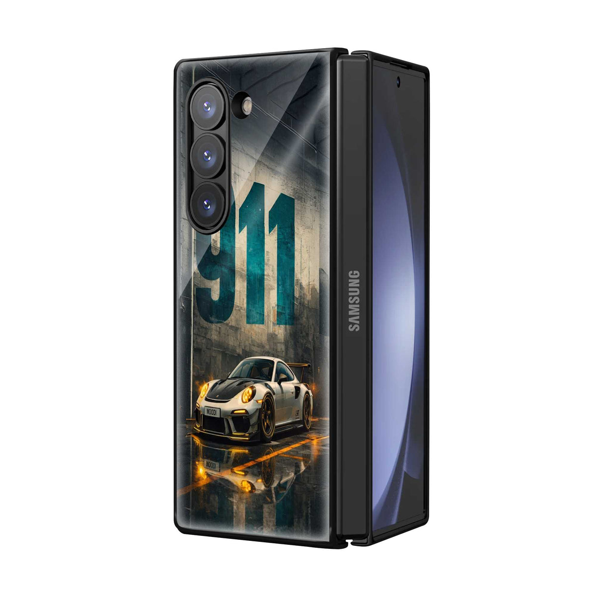 Neon 911 Samsung Z Fold Glass Case Main image
