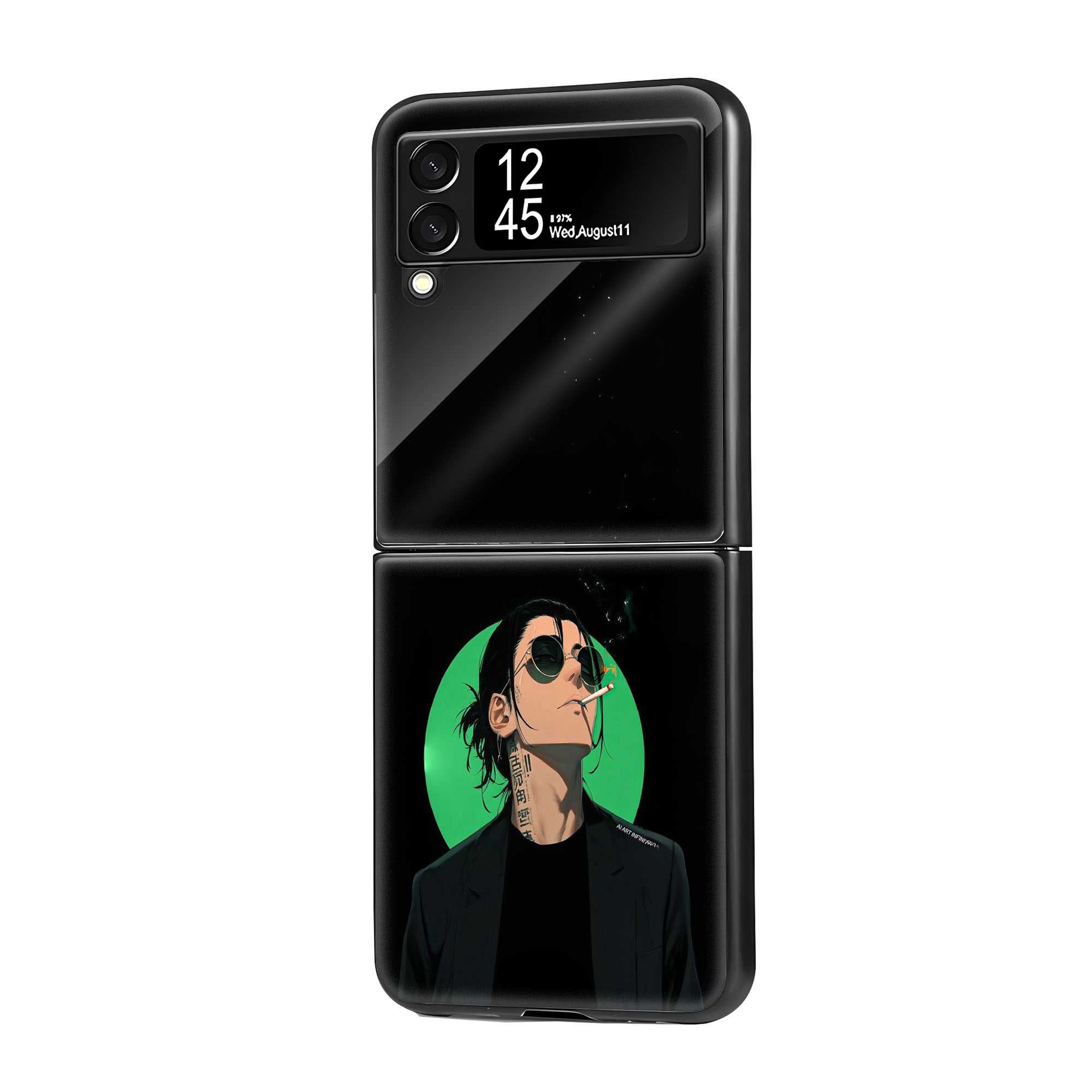 Neon Noir Samsung Z Flip Glass Case