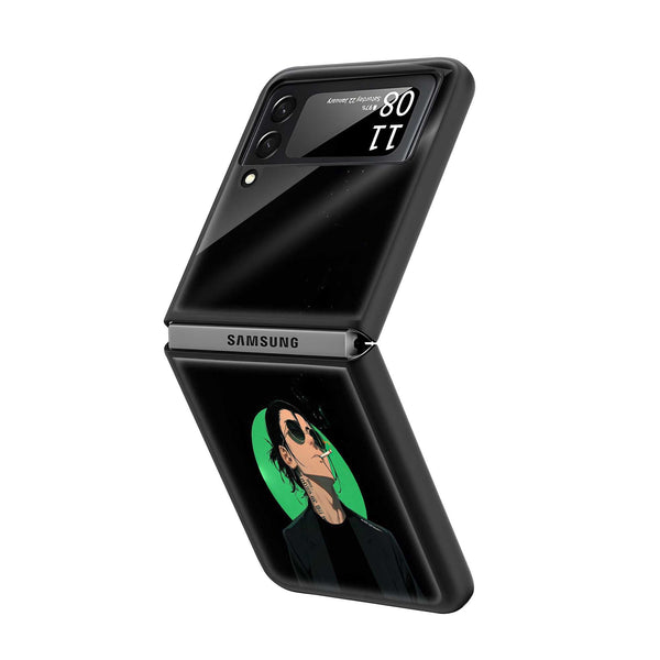 Neon Noir Samsung Z Flip Glass Case