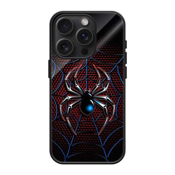 Neon Spider Emblem Glass Case
