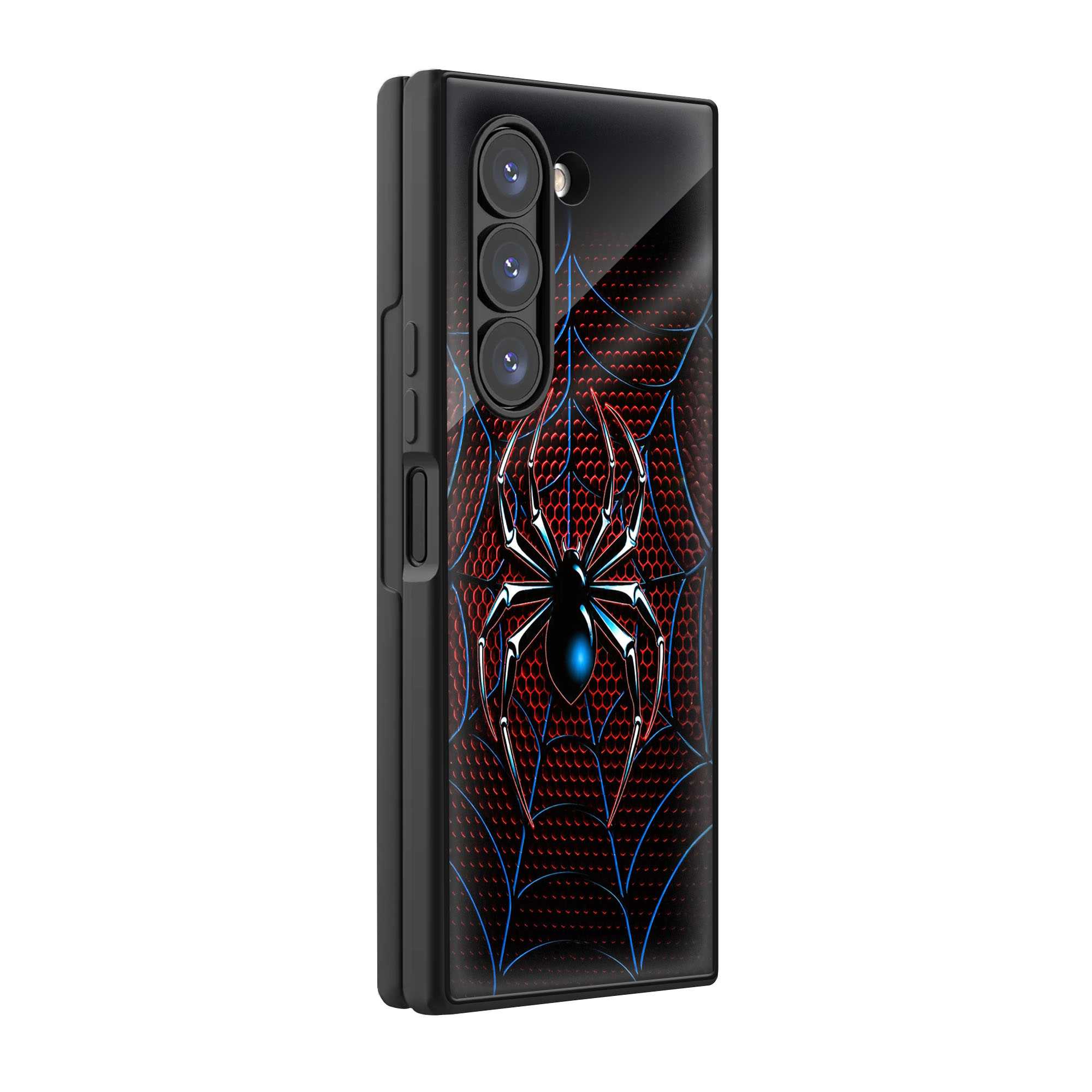 Neon Spider Emblem Samsung Z Fold Glass Case Main image